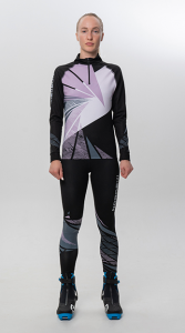 Комбинезон NORDSKI Heat Black/Lavender гон разд NSW677106 (р.XS)