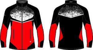 Куртка разминочная KV+ PREMIUM black/red/white 23V145.3 (р.М)