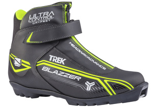 Лыжные ботинки TREK BlazzerControl1 лого/лайм неон (черный) 1.11-01.M.N  (р.46)