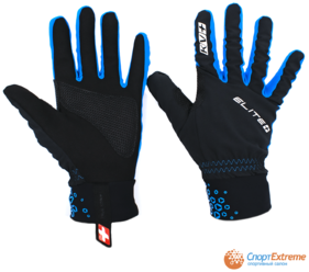 Перчатки KV+ ELITE cross country gloves black/royal 21G04.1 (р.М)