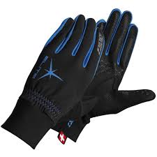 Перчатки лыжные KV+ ELITE cross country gloves black\royal,  25G04.1 (р.М)