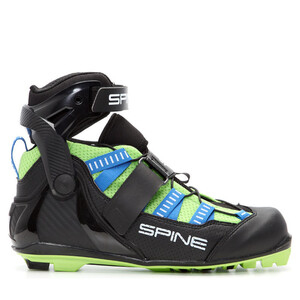 Бег. ботинки SPINE Skiroll Skate Pro (18) для лыжероллеров NNN (р.45, син/черн/салатовый)