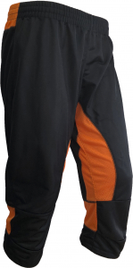 Капри STIK 3/4 нейлон чёрные с оранжевой сеткой (р.42-L)