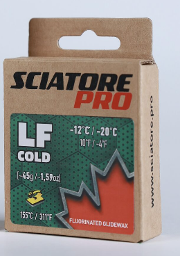 Парафин SCIATORE LF COLD (зеленый) -12/-20 45г Парафин SCIATORE LF COLD (зеленый) -12/-20 45г