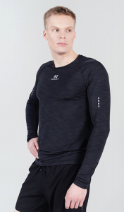 Футболка Nordski Pro Black с длинным рукавом NSM426100 (р.М)