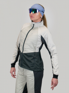 Куртка NONAME HYBRID JACKET 24 WOS LIGHT BEIGE/DK GREY, сер./черн., женск. 2001928-0215 (р. XS)