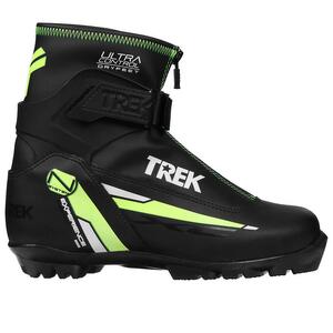 Лыжные ботинки TREK Experience1 чёрный (лого зелёный неон) (р.46)