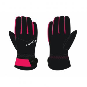 Перчатки NordSki Jr.Arctic Black/Raspberry NSJ 243890 (р.М)