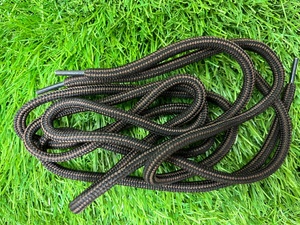 Шнурок круглый, диаметр 5мм, 100см (черно-коричневый)