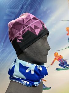 Шапочка KV+ HAT PREMIUM lilac/black 22A02.114 (р.M/L)