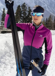 Костюм NORDSKI Pro Fuchsia/Blue W куртка/Pro Blue W брюки трениров. NSW568328/NSW522125 (р.М)
