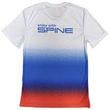 Футболка SPINE Running (синий/белый/оранжевый) FLA-22WBOS-04 (р.44)