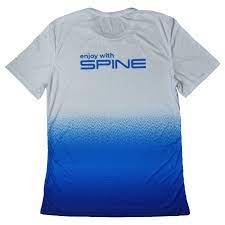 Футболка SPINE Running (белый/голубой) FLA-22WB-02 (р.52)